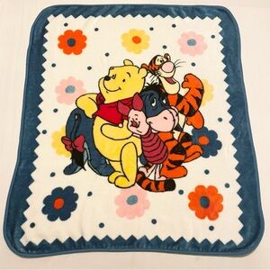 Vintage Winnie the Pooh Blanket Piglet Eeyore Tigger